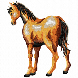 Horses Embroidery Design 4 Horses Embroidery Design 4
